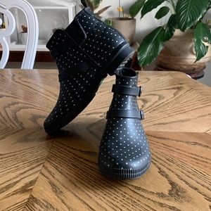 Cougar rain boots polka dot size 7